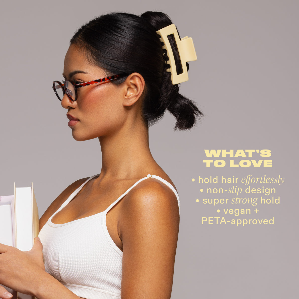 YELLOW HAIR CLIP